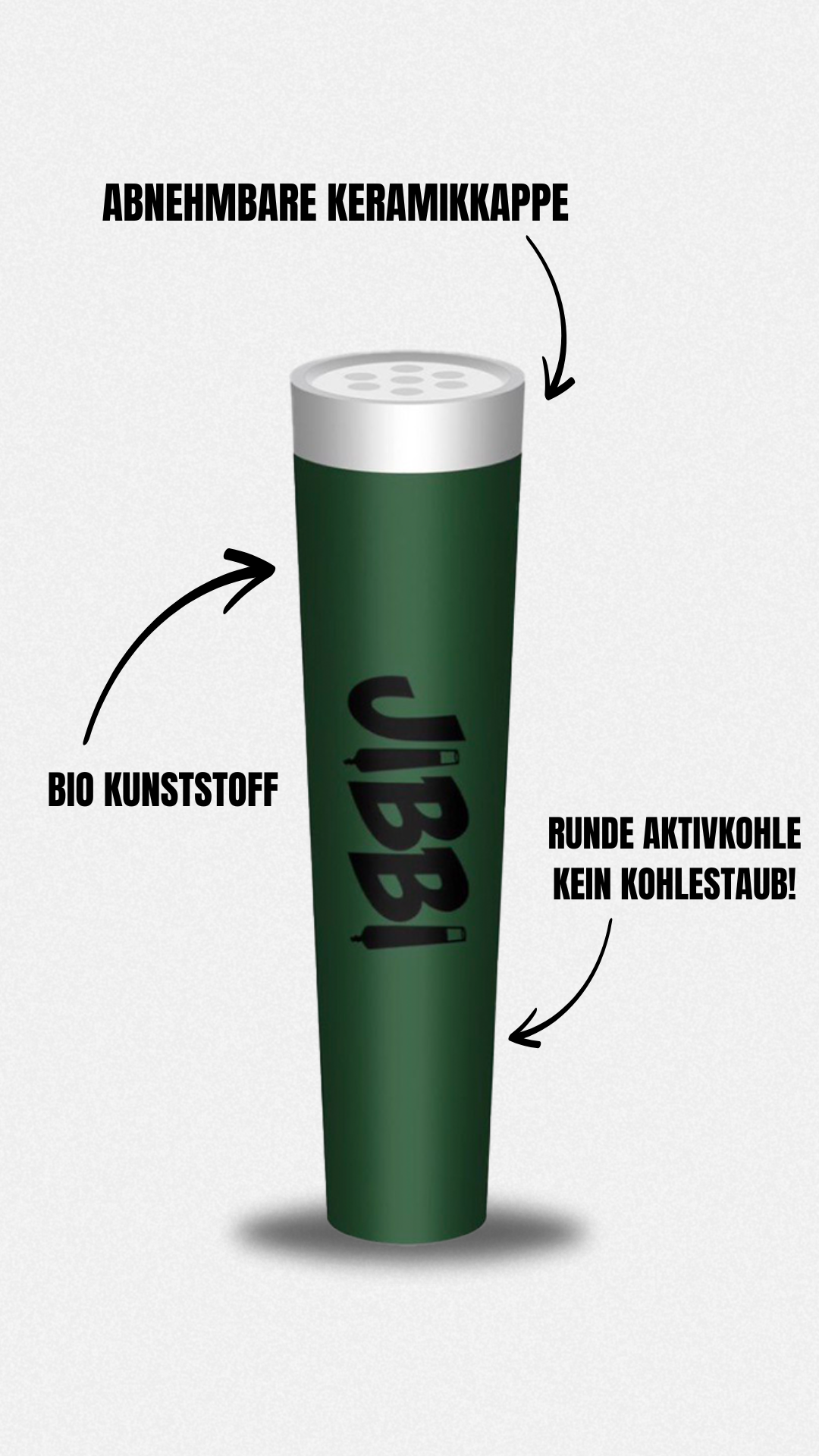 Jibbi Bigpack  - Konische Premium Aktivkohlefilter 10Pack. = 500Filter